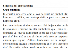 La creu com a símbol del cristianisme | Recurso educativo 751018