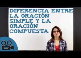 Diferencia entre la oración simple y la oración compuesta | Recurso educativo 753877