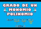 GRADO: MONOMIO y POLINOMIO | Recurso educativo 763478