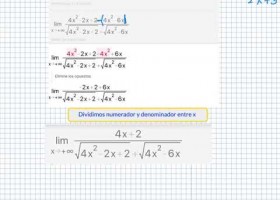 Aprende a calcular límites con infinito menos infinito. Multiplicamos por el | Recurso educativo 767948