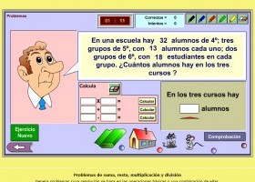 Problemas de suma, resta, multiplicación y división | Recurso educativo 771763