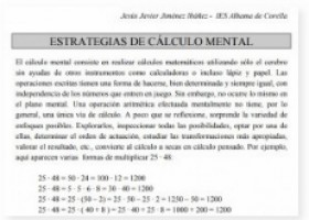 Estratègies per facilitar el càlcul mental d'operacions bàsiques | Recurso educativo 772468