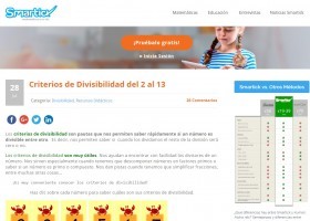 Criterios de Divisibilidad del 2 al 13 | Recurso educativo 772801