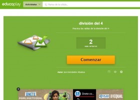 Mapa Interactivo: división del 4 | Recurso educativo 773604