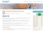 Ejercicios de división de fracciones | Recurso educativo 774729