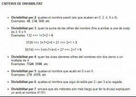 Criteris de divisibilitat | Recurso educativo 774757