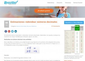 Redondear números decimales | Recurso educativo 774947