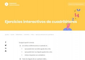 Exercicis interactius de quadrilàters | Recurso educativo 775640