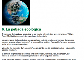 La petjada ecològica | Recurso educativo 788040