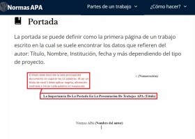 Partes de un trabajo en formato APA | Recurso educativo 790572